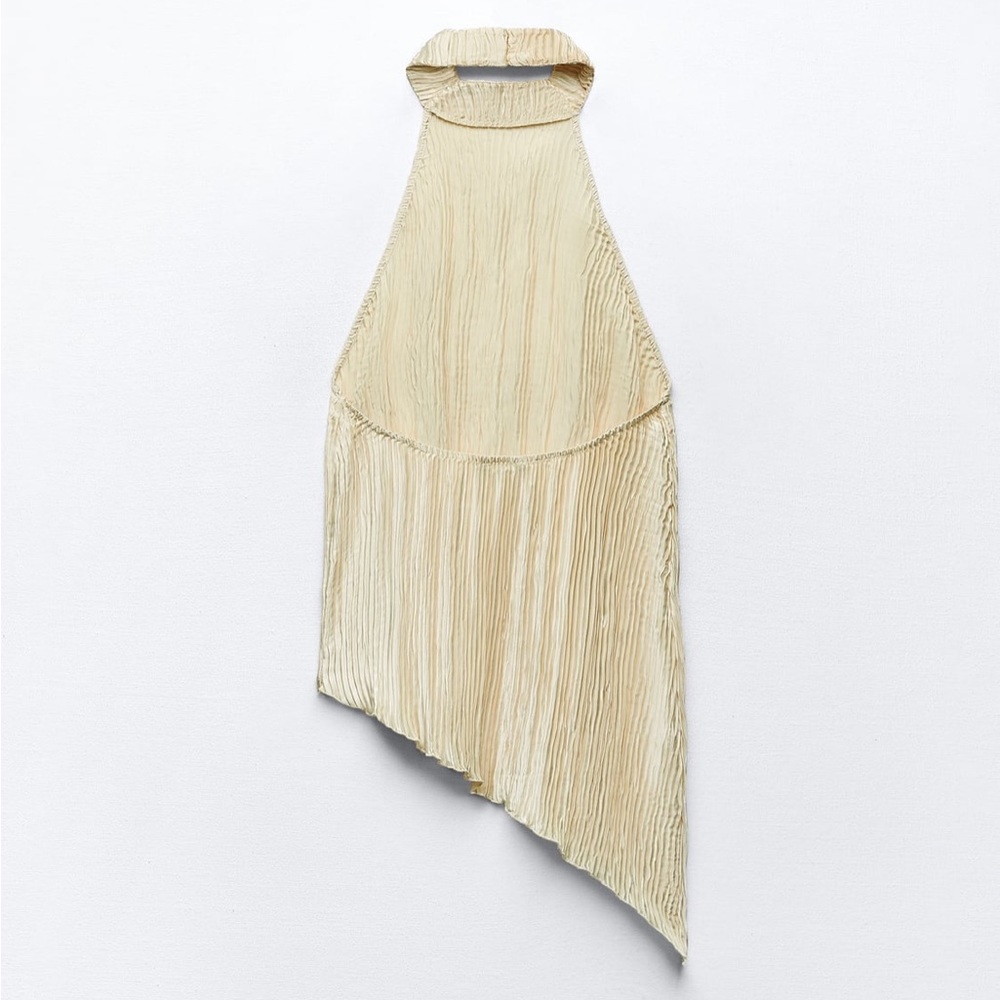 ZARA asymmetric hem halter top - Picture 8 of 10